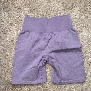 Purple High-Waisted NVGTN Shorts